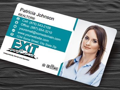 Exit Realty Plastic Business Cards EXIT-BCWPLAS-007