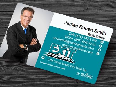 Exit Realty Plastic Business Cards EXIT-BCWPLAS-009