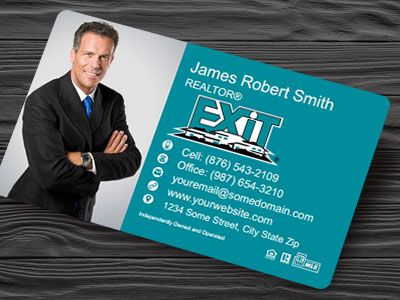Exit Realty Plastic Business Cards EXIT-BCWPLAS-013
