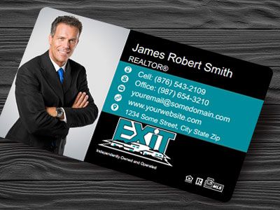 Exit Realty Plastic Business Cards EXIT-BCWPLAS-017