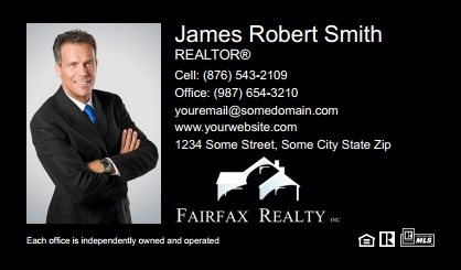 Fairfax Realty Business Card Labels FRI-BCL-001