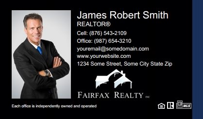 Fairfax Realty Business Card Labels FRI-BCL-002