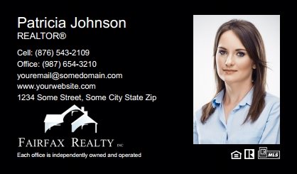 Fairfax Realty Business Card Labels FRI-BCL-007