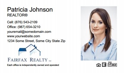 Fairfax Realty Business Card Labels FRI-BCL-009