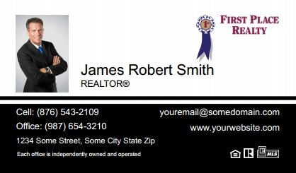 First-Place-Realty-Canada-Business-Card-Compact-With-Small-Photo-T4-TH23BW-P1-L1-D3-Black-White