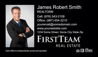 First Team Real Estate Business Card Labels FTRE-BCL-001