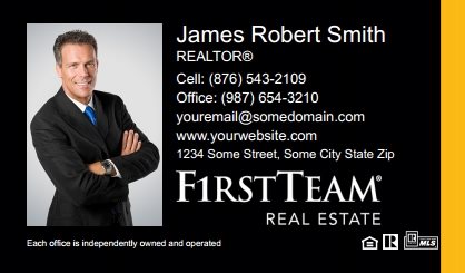 First Team Real Estate Business Card Labels FTRE-BCL-002