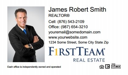 First Team Real Estate Business Card Labels FTRE-BCL-003