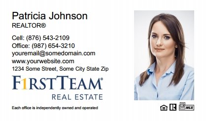 First Team Real Estate Business Card Labels FTRE-BCL-009