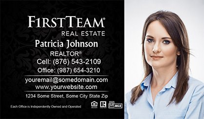 First-Team-Real-Estate-Business-Card-Compact-With-Full-Photo-TH16-P2-L3-D3-Black-Others