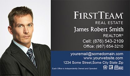 First-Team-Real-Estate-Business-Card-Compact-With-Full-Photo-TH18-P1-L3-D3-Black-Blue