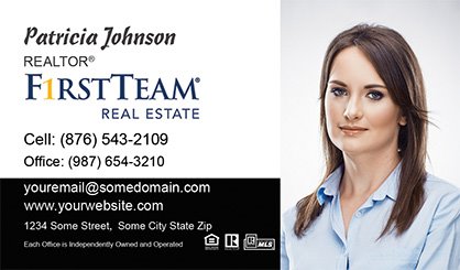 First-Team-Real-Estate-Business-Card-Compact-With-Full-Photo-TH19-P2-L1-D3-Black-White