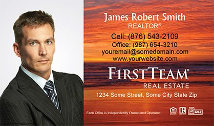First-Team-Real-Estate-Business-Card-Compact-With-Full-Photo-TH24-P1-L3-D3-Sunset