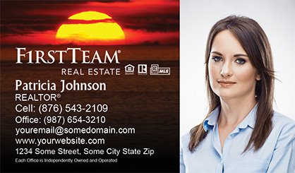 First-Team-Real-Estate-Business-Card-Compact-With-Full-Photo-TH26-P2-L3-D3-Sunset