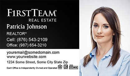 First-Team-Real-Estate-Business-Card-Compact-With-Full-Photo-TH27-P2-L3-D1-Black-White