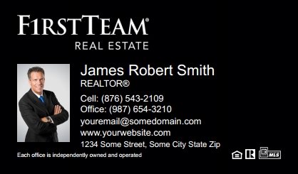 First-Team-Real-Estate-Business-Card-Compact-With-Small-Photo-TH12B-P1-L3-D3-Black