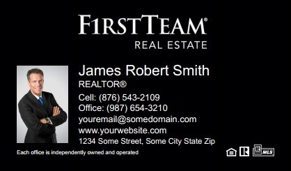 First-Team-Real-Estate-Business-Card-Compact-With-Small-Photo-TH13B-P1-L3-D3-Black