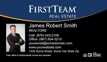 First-Team-Real-Estate-Business-Card-Compact-With-Small-Photo-TH13C-P1-L3-D3-Black-Blue-Others