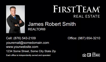 First-Team-Real-Estate-Business-Card-Compact-With-Small-Photo-TH14B-P1-L3-D3-Black