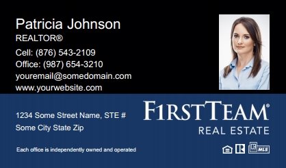 First-Team-Real-Estate-Business-Card-Compact-With-Small-Photo-TH23C-P2-L3-D3-Black-Blue