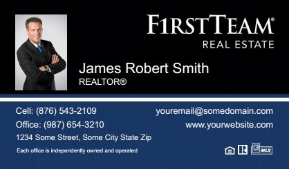 First-Team-Real-Estate-Business-Card-Compact-With-Small-Photo-TH25C-P1-L3-D3-Black-Blue-White