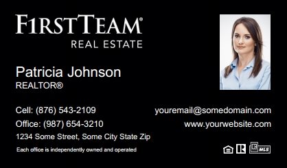 First-Team-Real-Estate-Business-Card-Compact-With-Small-Photo-TH26B-P2-L3-D3-Black