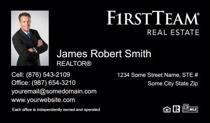 First-Team-Real-Estate-Business-Card-Compact-With-Small-Photo-TH27B-P1-L3-D3-Black
