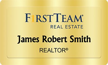 First Team Real Estate Name Badges Golden (W:2