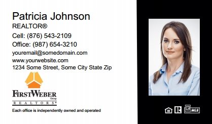 First-Weber-Business-Card-Compact-With-Medium-Photo-T4-TH07BW-P2-L1-D3-Black-White