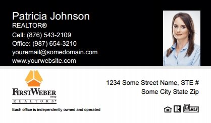 First-Weber-Business-Card-Compact-With-Small-Photo-T4-TH18BW-P2-L1-D1-Black-White-Others