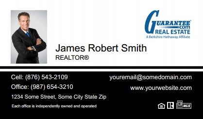 Guarantee-Real-Estate-Business-Card-Compact-With-Small-Photo-T2-TH23BW-P1-L1-D3-Black-White