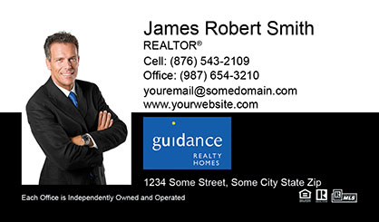 Guidance-Realty-Business-Card-Core-With-Full-Photo-TH53-P1-L1-D3-Black-White