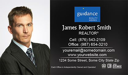 Guidance-Realty-Business-Card-Core-With-Full-Photo-TH77-P1-L1-D3-Black-Others