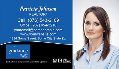 Guidance-Realty-Business-Card-Core-With-Full-Photo-TH81-P2-L1-D3-Black-Blue-White