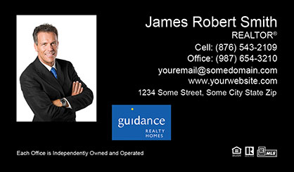 Guidance-Realty-Business-Card-Core-With-Medium-Photo-TH55-P1-L1-D3-Black