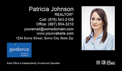 Guidance-Realty-Business-Card-Core-With-Medium-Photo-TH55-P2-L1-D3-Black