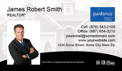Guidance-Realty-Business-Card-Core-With-Medium-Photo-TH61-P1-L1-D3-Black-White-Others