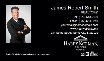 Harry-Norman-Business-Card-Compact-With-Medium-Photo-TH10B-P1-L3-D3-Black