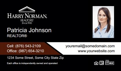 Harry-Norman-Business-Card-Compact-With-Small-Photo-TH02C-P2-L3-D3-Black-White
