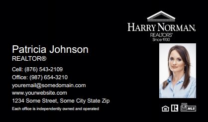 Harry-Norman-Business-Card-Compact-With-Small-Photo-TH06B-P2-L3-D3-Black