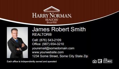 Harry-Norman-Business-Card-Compact-With-Small-Photo-TH13C-P1-L3-D3-Black-White