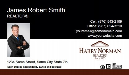 Harry-Norman-Business-Card-Compact-With-Small-Photo-TH21C-P1-L1-D1-Black-White