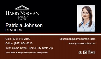Harry-Norman-Business-Card-Compact-With-Small-Photo-TH26C-P2-L3-D3-Black-White