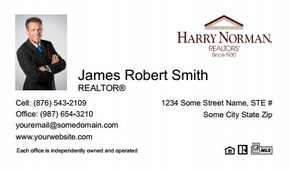 Harry-Norman-Business-Card-Compact-With-Small-Photo-TH27W-P1-L1-D1-White