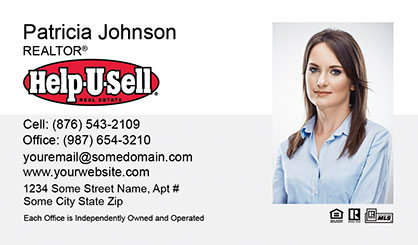 Help-U-Sell-Business-Card-Core-With-Full-Photo-TH51-P2-L1-D1-White-Others