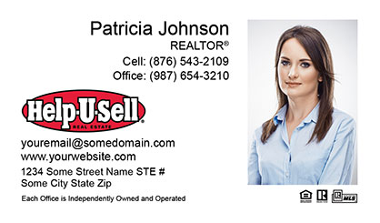 Help-U-Sell-Business-Card-Core-With-Full-Photo-TH56-P2-L1-D1-White