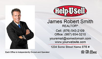 Help-U-Sell-Business-Card-Core-With-Full-Photo-TH61-P1-L1-D1-White-Others