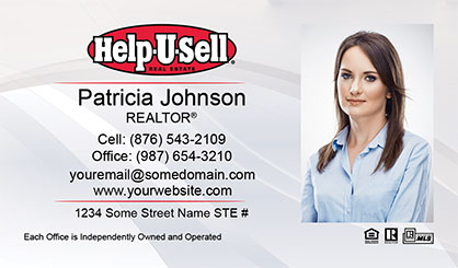 Help-U-Sell-Business-Card-Core-With-Full-Photo-TH61-P2-L1-D1-White-Others
