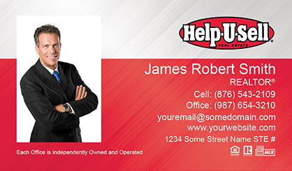 Help-U-Sell-Business-Card-Core-With-Full-Photo-TH62-P1-L1-D3-Red-White-Others