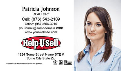Help-U-Sell-Business-Card-Core-With-Full-Photo-TH71-P2-L1-D1-White